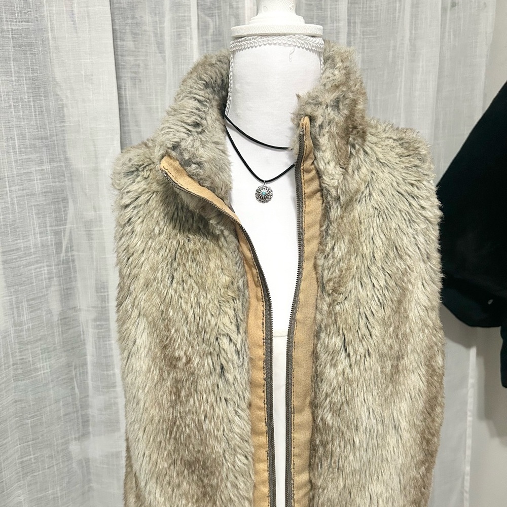 Elle Faux Fur Cream Teddy Jacket